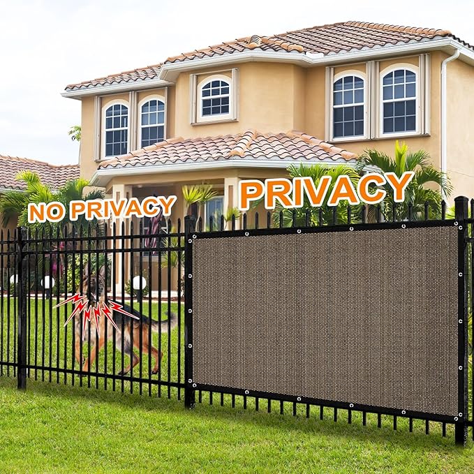 Artpuch 90% Sun Shade Cloth, 3 x 16 FT Pergola Shade Cover Canopy with Grommets, Sun Screen Fabric Tarp for Patio, Outdoor, Garden, Backyard, Mocha