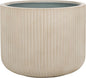 SAFAVIEH Outdoor Collection Lucca Beige Cement Ficonstone Planter Pot