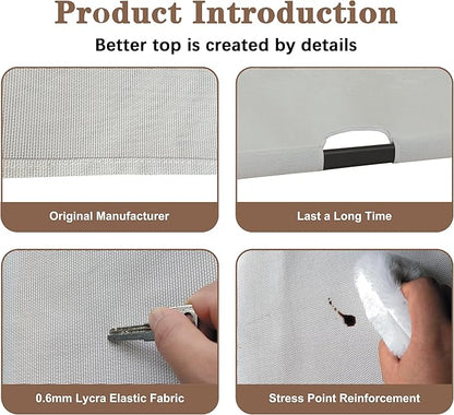 SCOCANOPY Replacement Sling Top for Rona Lowe's Allen + roth 10 ft x 10 ft Freestanding Pergola Sold at Lowe's, L-PG152PST-B (Size: 200" (L) x 103" (W)),Gray