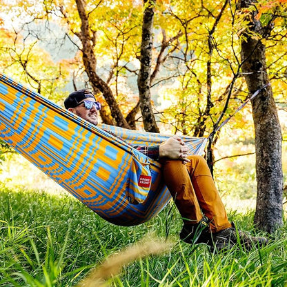 GRAND TRUNK TrunkTech Double Hammock | Ultra-Strong & Lightweight | 11 ft Hammock with Ripstop Nylon | 500 lb Capacity | Fast-Drying & Weather-Resistant | Eclipse
