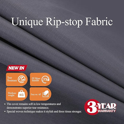 WJ-X3 Ripstop 84 Round Patio Table Cover, Waterproof, UV Resistant, Anti-Fading - Image 2
