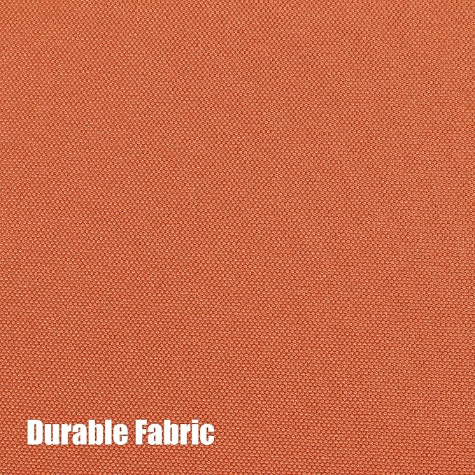BONZER Waterproof Indoor/Outdoor Curtains for Patio Thick Privacy Grommet Curtains for Bedroom, Living Room, Porch, Pergola, Cabana, 1 Panel, 84W x 84L inch, Mecca Orange