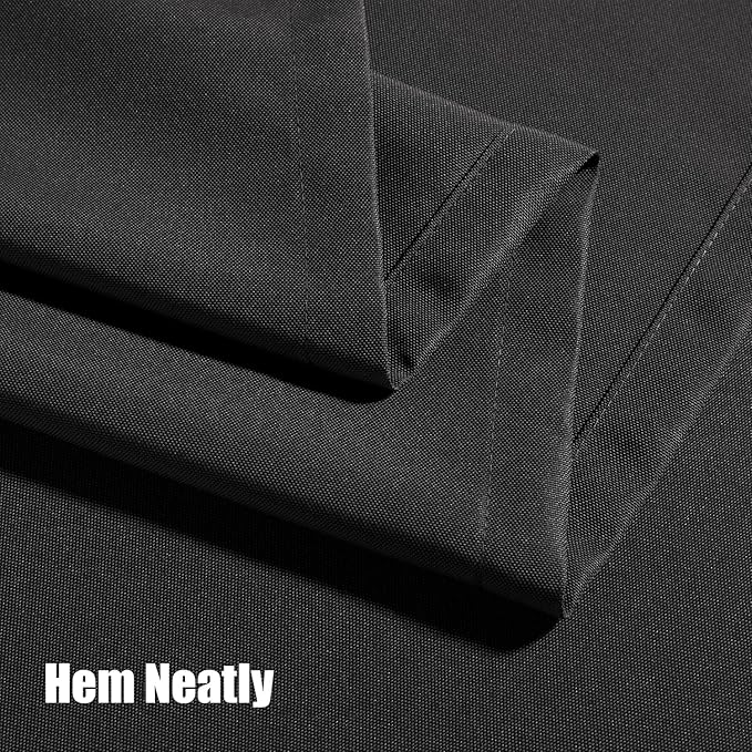 BONZER Outdoor Curtains for Patio Waterproof Thick Privacy Wide Grommet Light Filtering Outside Curtains for Porch Pergola Gazebo Deck, 1 Panel, 110W x 95L inch, Charcoal
