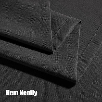 BONZER Outdoor Curtains for Patio Waterproof Thick Privacy Grommet Light Filtering Outside Curtains for Porch Pergola Gazebo Deck, 1 Panel, 54W x 120L inch, Charcoal