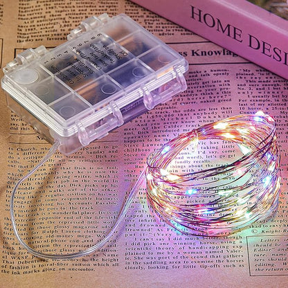 Indoor String Lights 65.6 Ft Battery Powered LED with Remote Control
