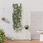 Casaphoria Metal Privacy Screen Outdoor, 72" H x 35" W Freestanding Decorative Privacy Screen for Patio Deck Balcony Garden with Stable Base, White-Brick