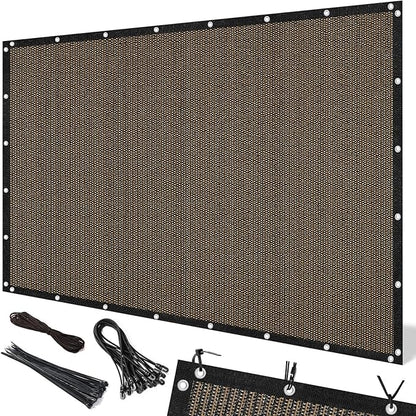 Artpuch 90% Sun Shade Cloth, 3 x 12 FT Pergola Shade Cover Canopy with Grommets, Sun Screen Fabric Tarp for Patio, Outdoor, Garden, Backyard, Mocha
