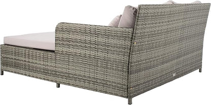 Safavieh PAT7500B Outdoor Collection Cadeo Grey Cushion Daybed