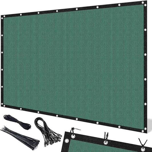 Artpuch 90% Sun Shade Cloth, 6 x 16 FT Pergola Shade Cover Canopy with Grommets, Sun Screen Fabric Tarp for Patio, Outdoor, Garden, Backyard, Green