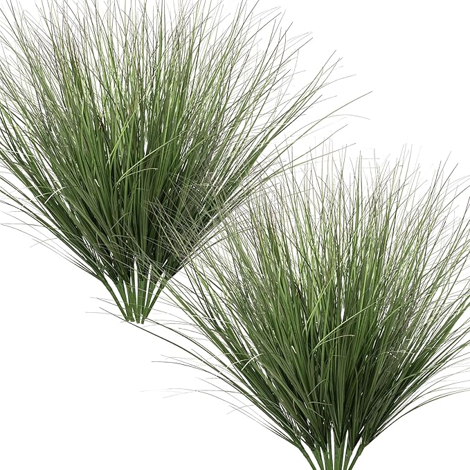 Artificial Plants Greenery, 24 Pack Green Wheatgrass Stems, 26.4 Inch Tall