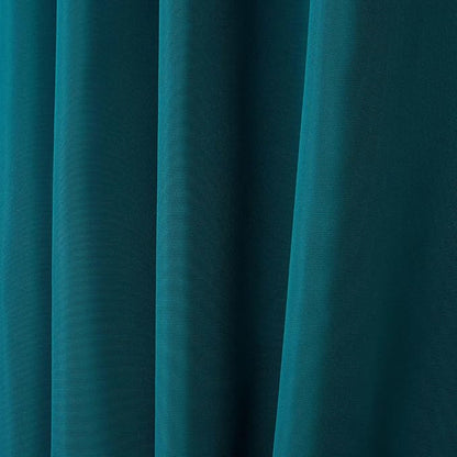 NICOLE MILLER NEW YORK Canvas Indoor/Outdoor Grommet Top Curtain Panel Pair, 54"x84", Turk Teal