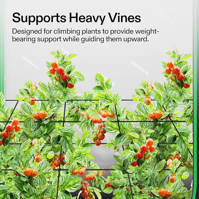 VIVOSUN 2 x 4Ft. Elastic Trellis Netting with 4 Hooks for Climbing Plants, Vegetables, Fruits, and Flowers, 2-Pack