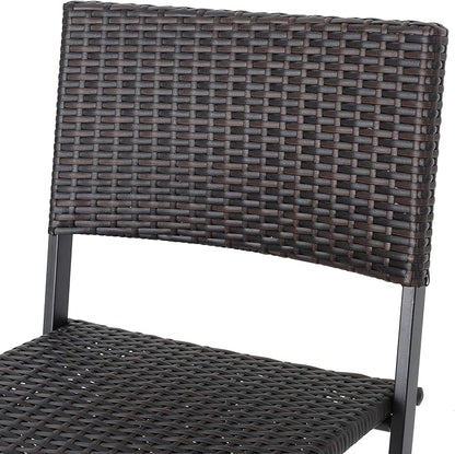 Christopher Knight Home Margarita Outdoor Wicker Barstools, 2-Pcs Set, Multibrown
