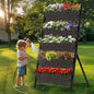 TOREVSIOR 5-Tier Vertical Raised Garden Bed, Vertical Garden Planter with Water Drainage, Elevated Garden Bed for Vegetables Flowers Herbs Indoor Outdoor