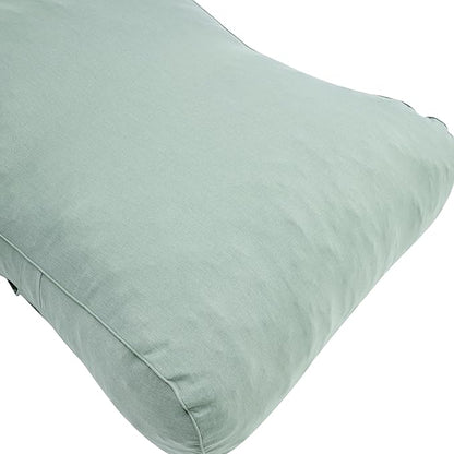 Merax Outdoor Bean Bag Chair Sun Lounger for 2 Adult, 73" Big Comfy Outdoor Bean Bag Daybed Couch with Headrest, Water-Resistant Fabric Patio Chaise Lounger Chair for Pool Balcony Beach Deck, Mint