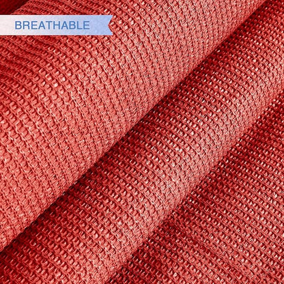 E&K Sunrise 24' x 24' x 24' Sun Shade Sail Triangle Canopy Shade Cover UV Block for Patio Backyard Garden Outdoor (Red)