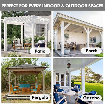 HolidayIdeas 4 Panels Outdoor Curtains - Image 6