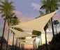 Amgo Custom Size 6' x 6' x 6' Beige Triangle Sun Shade Sail UPF50+ AGTAPRT12, Order to Make Canopy Awning, 95% UV Blockage, Water & Air Permeable, Commercial Standard (We Customize)