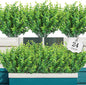 AGIRL 24 Bundles Fake Plants Greenery Stems,Artificial Plants for Outdoor,No Fade Faux Plastic Plants for Hanging Indoor,St Patricks Day Decoration Garden Porch Window Box Home Wedding Farmhouse