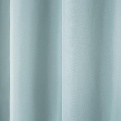 Town & Country Basics Cabana Solid Heavyweight Indoor Outdoor Curtains, Light Filtering Opacity with Grommet Top, Water Repellent, 2-Pack Set, 54"x96", Blue