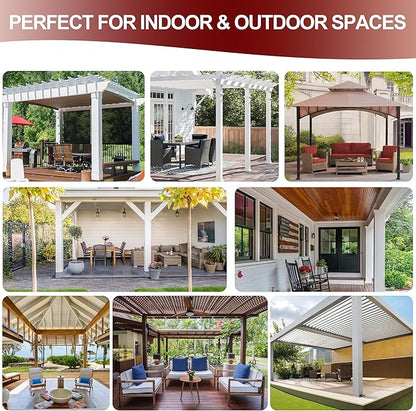 HolidayIdeas Grommet Outdoor Curtains for Patio Waterproof 8 Pcs All Weather Balcony Outside Curtains for Apartments, Gazebo, Pergolas, Porch, 54x108 Inch, Navy