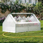 Raised Garden Bed with Self-Watering System, 6x3x1 ft Elevated Planter Boxes Outdoor with PE Cover, Galvanized Raised Beds for Gardening,Vegetables,Flowers, Backyard, Patio