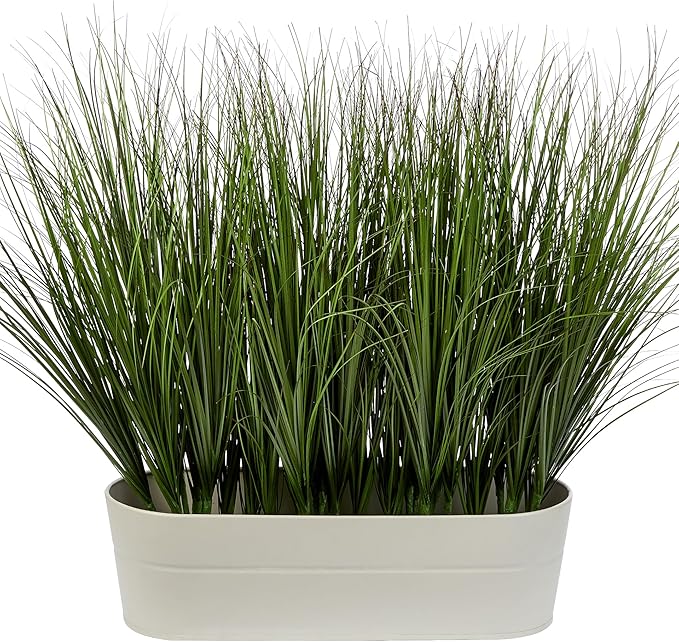 Artificial Plants Greenery 48 Pack Green Plastic Wheat Grass, 26.4 Inch