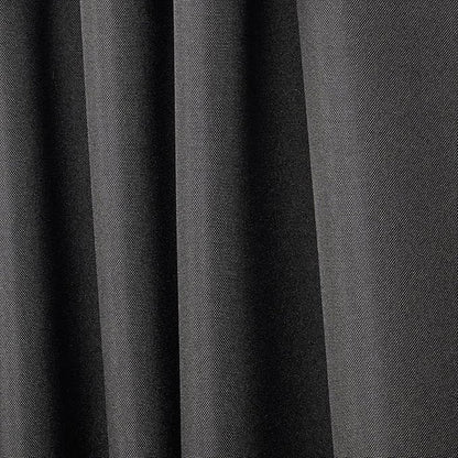Exclusive Home Cabana Solid Indoor/Outdoor Light Filtering Hook-and-Loop Tab Top Curtain Panel Pair, 54"x108", Charcoal