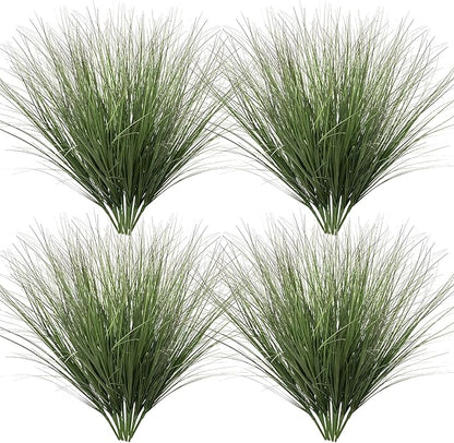 Artificial Plants Greenery 48 Pack Green Plastic Wheat Grass, 26.4 Inch