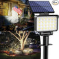 Solar Spot Lights Outdoor Waterproof for Flag, Tree, House, Garden, Yard, Landscape Spotlights for Accent Uplighting Decorations-4 Pack, Natural Light