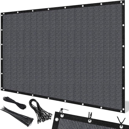 Artpuch 90% Sun Shade Cloth, 8 x 8 FT Pergola Shade Cover Canopy with Grommets, Sun Screen Fabric Tarp for Patio, Outdoor, Garden, Backyard, Dark Grey