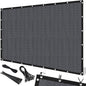 Artpuch 90% Sun Shade Cloth, 6 x 6 FT Pergola Shade Cover Canopy with Grommets, Sun Screen Fabric Tarp for Patio, Outdoor, Garden, Backyard, Dark Grey