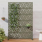 Casaphoria Metal Privacy Screen Outdoor, 72" H x 47" W Freestanding Decorative Privacy Screen for Patio Deck Balcony Garden with Stable Base, Green-Star