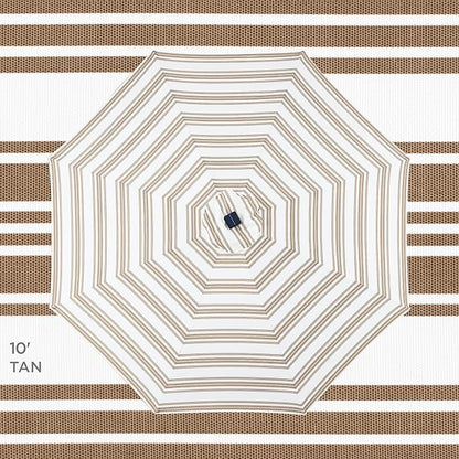 Best Choice Products 10ft Solar Polyester LED Lighted Patio Umbrella w/Tilt Adjustment and UV-Resistant Fabric