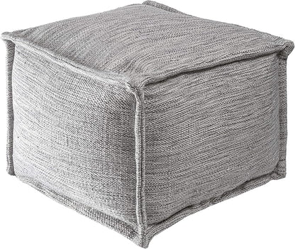 nuLOOM Sofia Casual Solid Indoor/Outdoor Filled Ottoman Pouf 14" x 20" x 20"