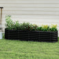 Galvanized Raised Garden Bed, Outdoor Planter Bed, Metal Planter Box for Gardening and Planting,8x2x1.5ft, Light Green