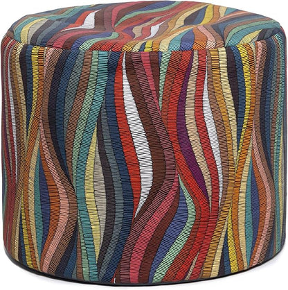 Jaxx Spring Indoor/Outdoor Bean Bag Pouf Ottoman, Kenyan Ropes