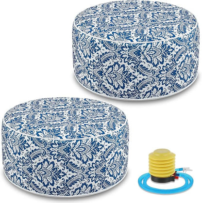 Outdoor Inflatable Ottoman Waterproof Pouf Ottoman by Cinnvoice