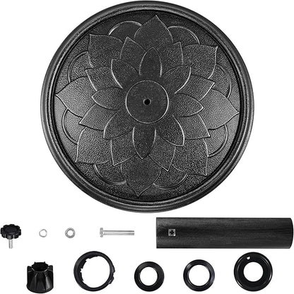 Yaheetech 18'' Umbrella Base 26.5lbs Heavy Duty Patio Umbrella Stand, Round Umbrella Base Stand, Resin Umbrella Holder for Outdoor, Garden, Yard, Black