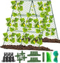 Cucumber Trellis, 35" X 50" A-Frame Garden Trellis for Climbing Plants Outdoor, Foldable Trellis Cucumber for Raised Bed Vegetable/Tomato/Flowers/Pea