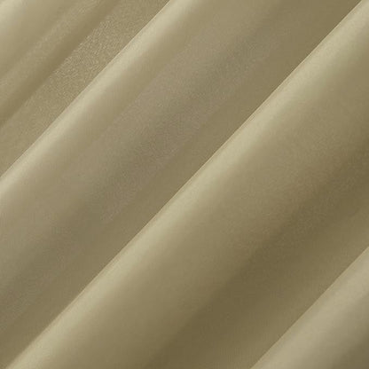 Sun Zero Marina Indoor/Outdoor UV Protectant Energy Efficient Grommet Curtain Panel, 54" x 84", Khaki