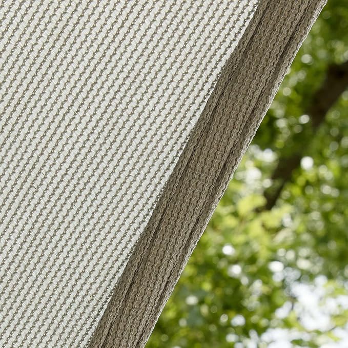 Amgo Custom Size 11' x 14' x 17.8' Grey Right Triangle Sun Shade Sail Order to Make Canopy Awning UPF50+ AGSLT, 95% UV Blockage, Water & Air Permeable, 200GSM Commercial Standard (We Customize)