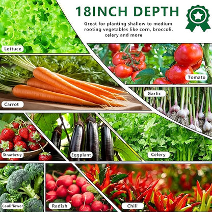 12x4x1.5FT Galvanized Raised Garden Bed,Vegetable Boxes-Rectangle Metal Flower Box,Large Planter Raised Beds Outdoor Garden for Planting,Fruit,Herb-Black