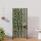 Casaphoria Metal Privacy Screen Outdoor, 60" x 30" W Freestanding Decorative Privacy Screen for Patio Deck Balcony Garden with Stable Base, Green-Brick