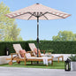 Solar Polyester LED Lighted Patio Umbrella w/Tilt Adjustment, 10ft