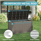 Deck Box 180 Gallon Resin Storage Bin with Lockable Lid