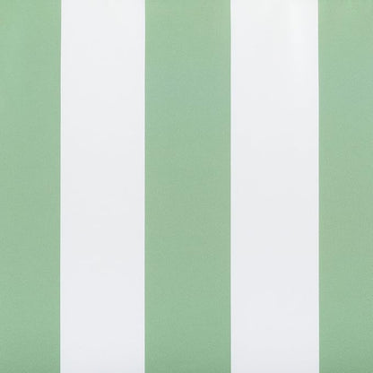 Sun Zero Valencia 2-Pack Cabana Stripe Indoor/Outdoor UV Protectant Energy Efficient Grommet Curtain Panel Pair, Spa Green, 54" x 108