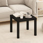 Furinno Classic Coffee Table, Square Modern Coffee Table with Triple Thick Tabletop, Simple Side Table with 4 Legs, for Living Room, Bedroom, Home Office, Black
