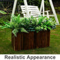 Artificial Greenery Bundle, 14 Bunches, 11 Varieties, UV-Resistant Plastic