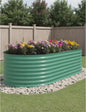 GarveeLife 8x4x2 ft Galvanized Raised Garden Bed - 24“ Tall Metal Planter Box for Vegetables, Flowers, Herbs, Rust-Resistant Outdoor Garden Box, Easy Assembly Raised Beds for Gardening, Green